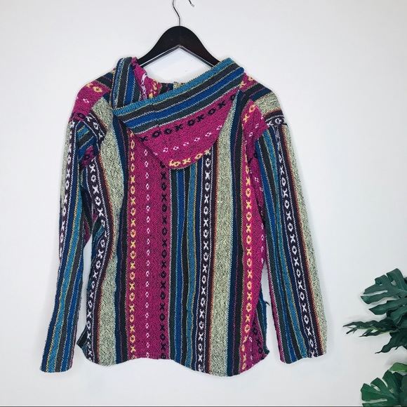 Boho Colorful Baja Hoodie - Picture 4 of 4